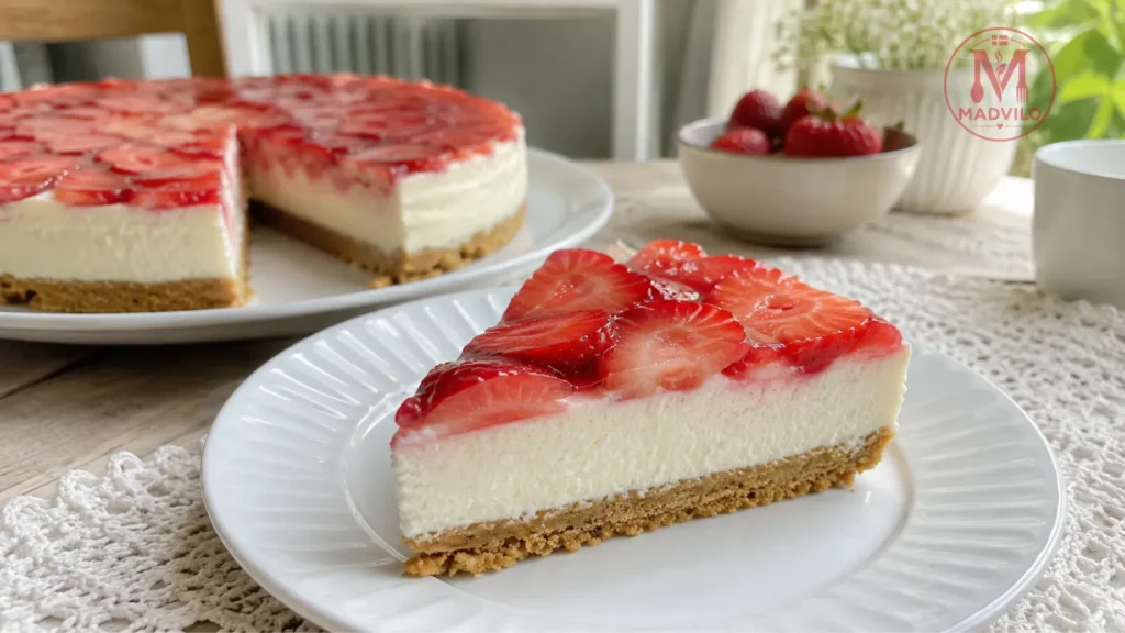 Jordbær cheesecake